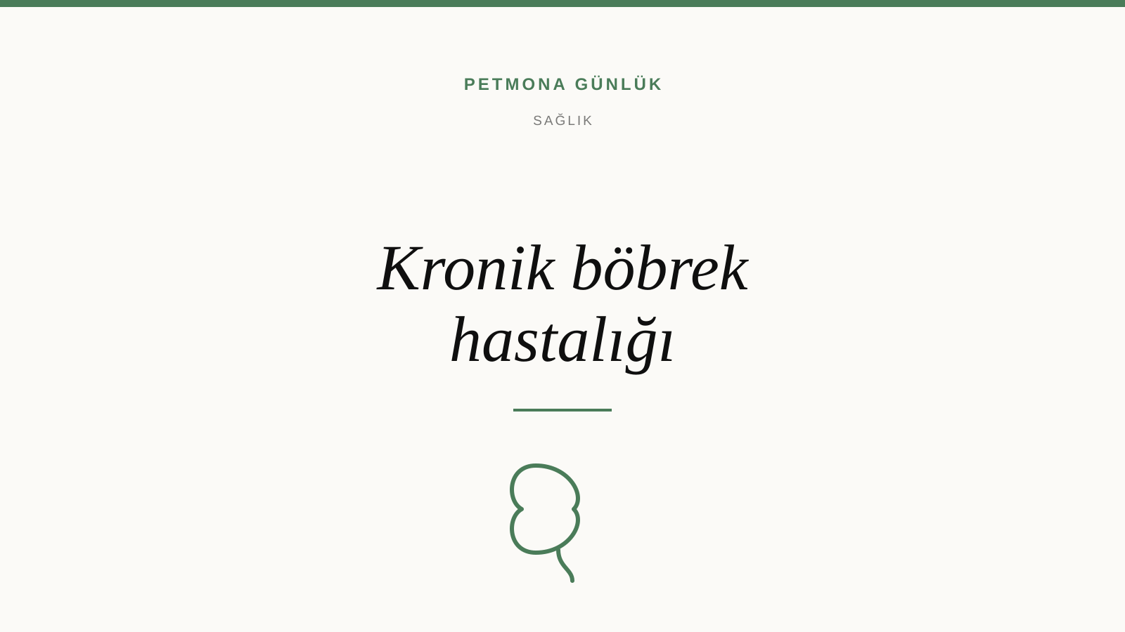 Kedilerde kronik böbrek hastalığı: erken belirtiler ve evreler