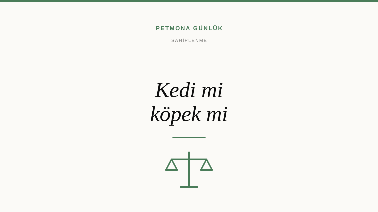 Kedi mi köpek mi, hangisi size daha uygun