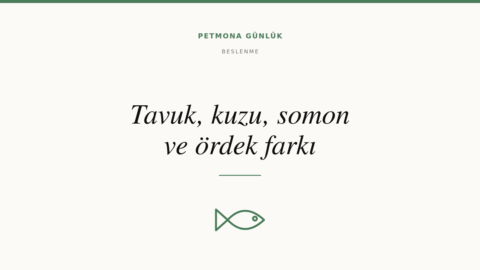 Mamada tavuk, kuzu, somon ve ördek arasında ne fark var
