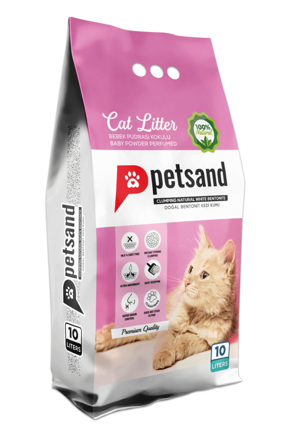 petsand bebek pudralı kedi kumu