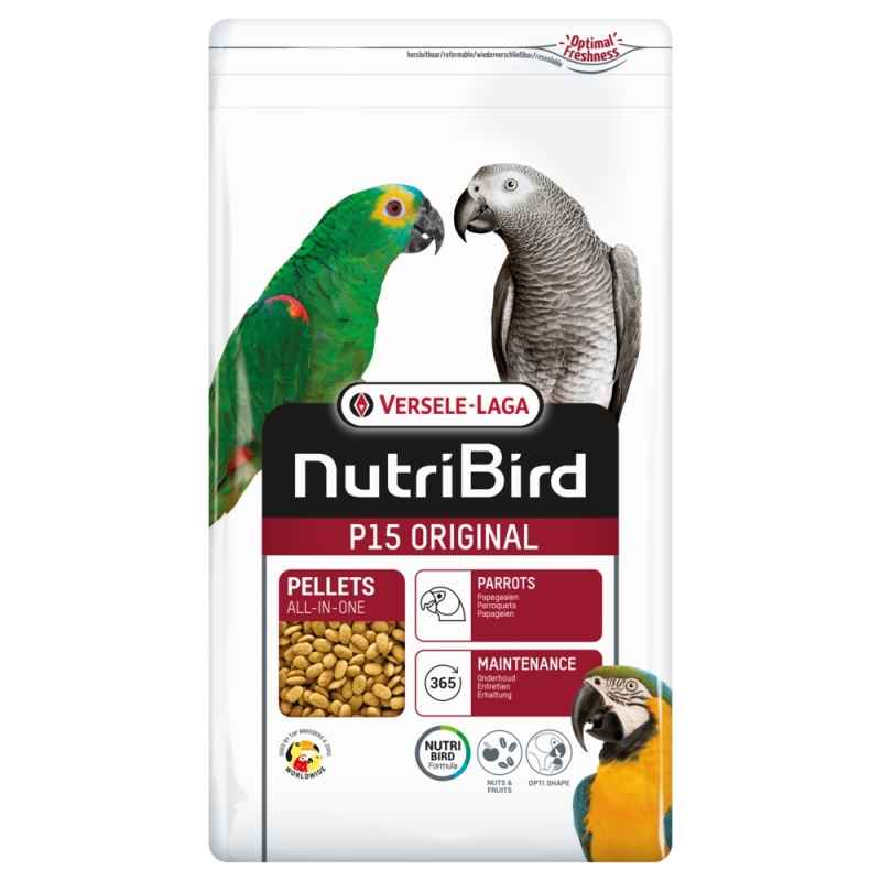 Versele-Laga NutriBird P15 Original Papağan Pelet Yem 1 kg