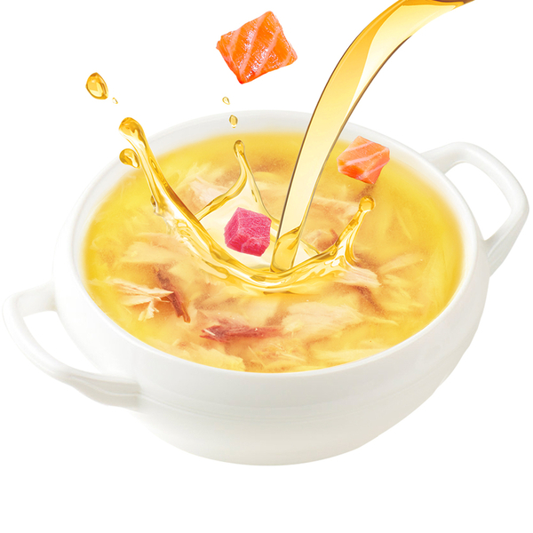 Wanpy Kediler için Somon & Ton Balığı Eti Çorbası 50 gr görsel 2