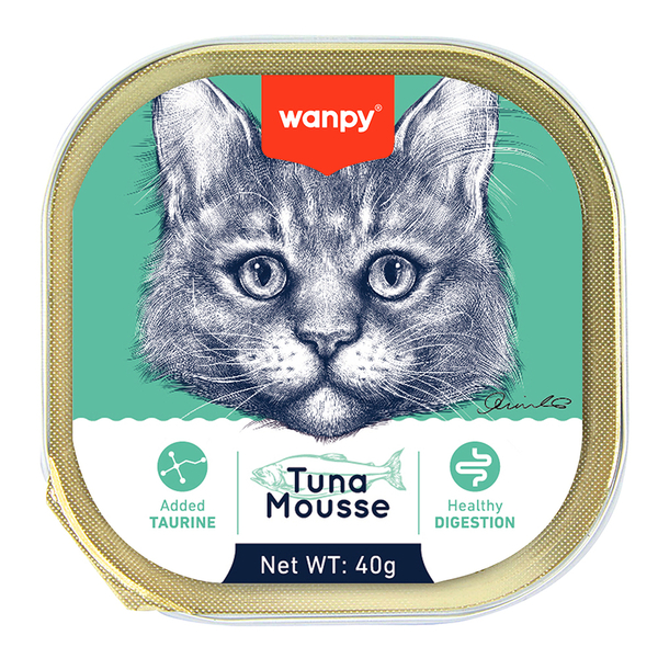 Wanpy Kedi 6lı Ton Balıklı Alutray Yaş Mama 40 gr