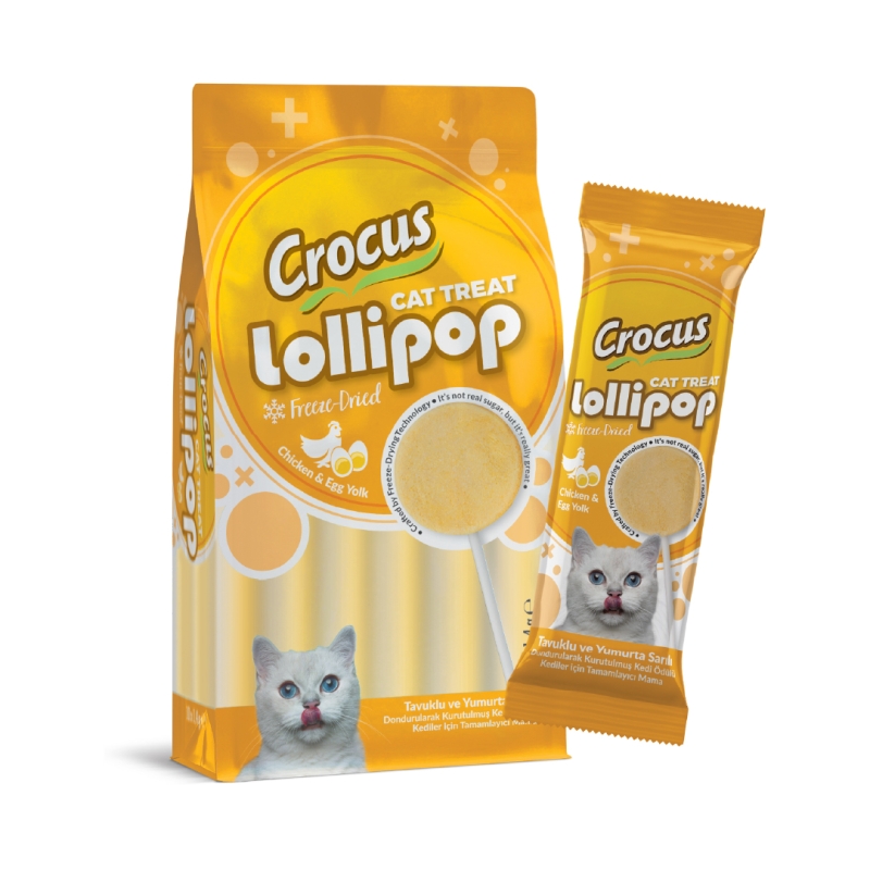 Crocus Tavuklu ve Yumurta Sarılı Lolipop