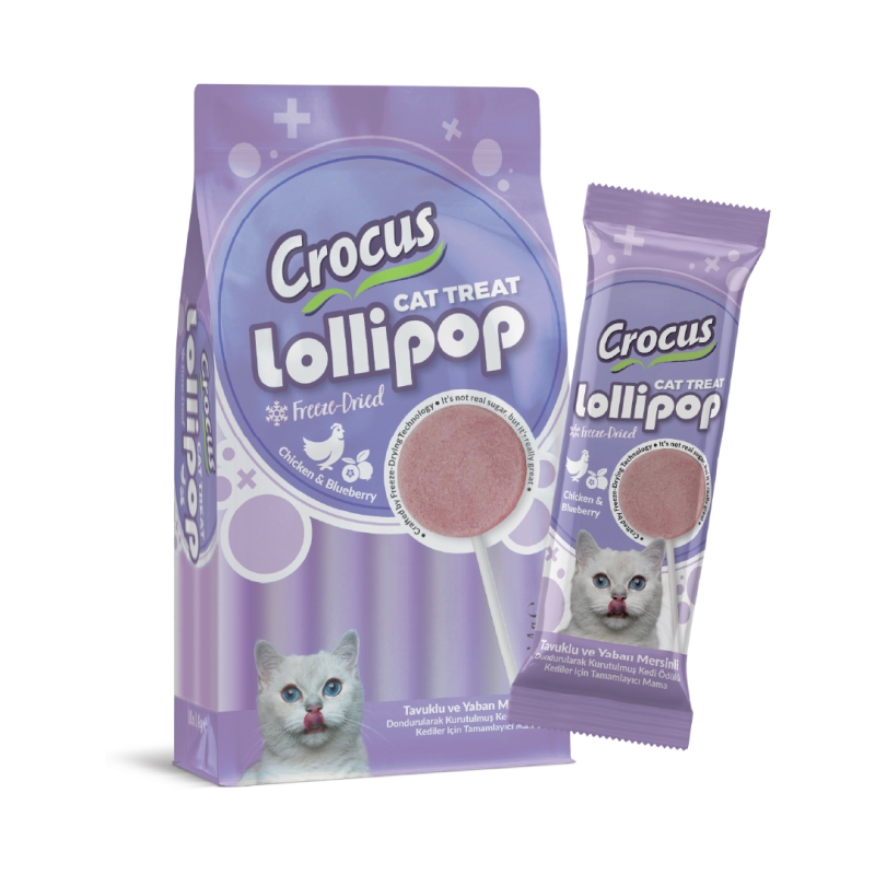 Crocus Tavuklu ve Yaban Mersinli Lolipop