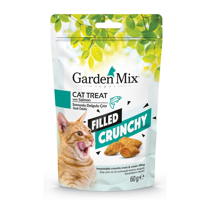Garden Mix Somonlu İçi Dolgulu Kedi Ödülü 60 Gr