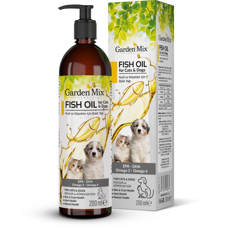 Garden Mix Kedi ve Köpek Somon Yağı 200 ml