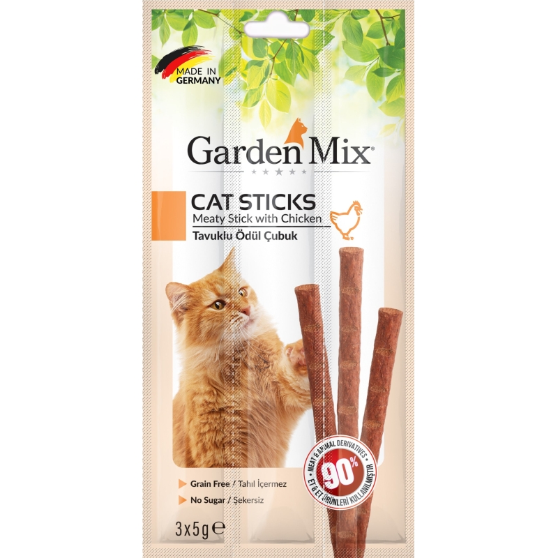 Garden Mix Tavuklu Kedi Stick Ödül 3x5g
