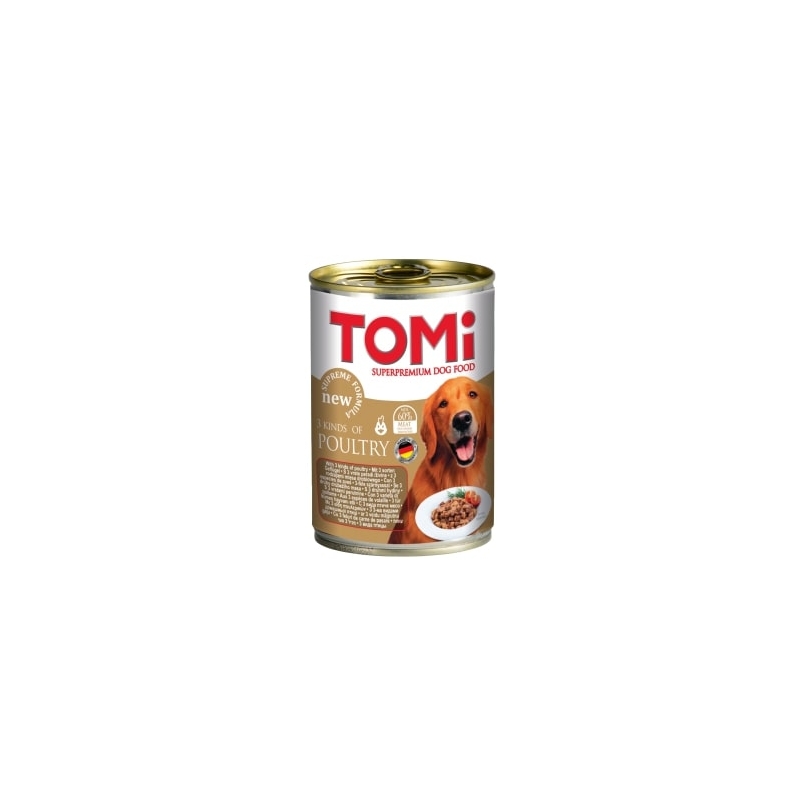 Tomi Kümes Hayvanlı Yetişkin Köpek Yaş Maması 400 g